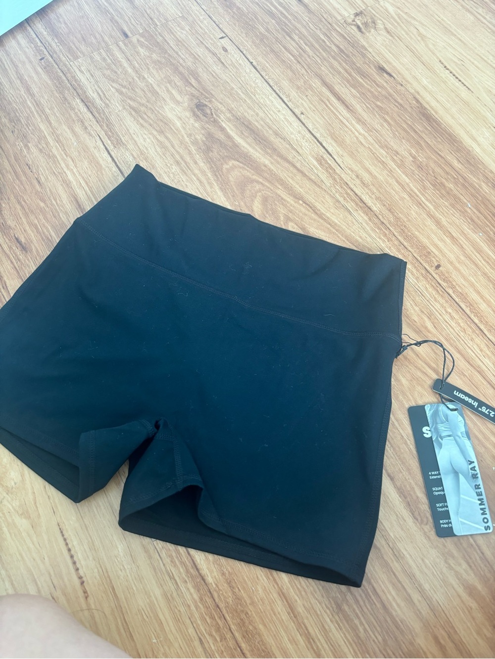 Sommerray Women’s Black High-Waist Bike Shorts